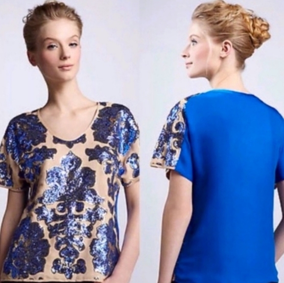 Tracy Reese for Neiman Marcus Target Brand Top. Size Small. Color: Tank and Blue - Picture 3 of 14